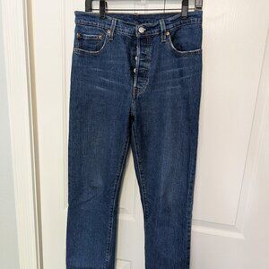 Levis Original 501 Fit Womens Straight Leg Button Fly Jeans Size 29